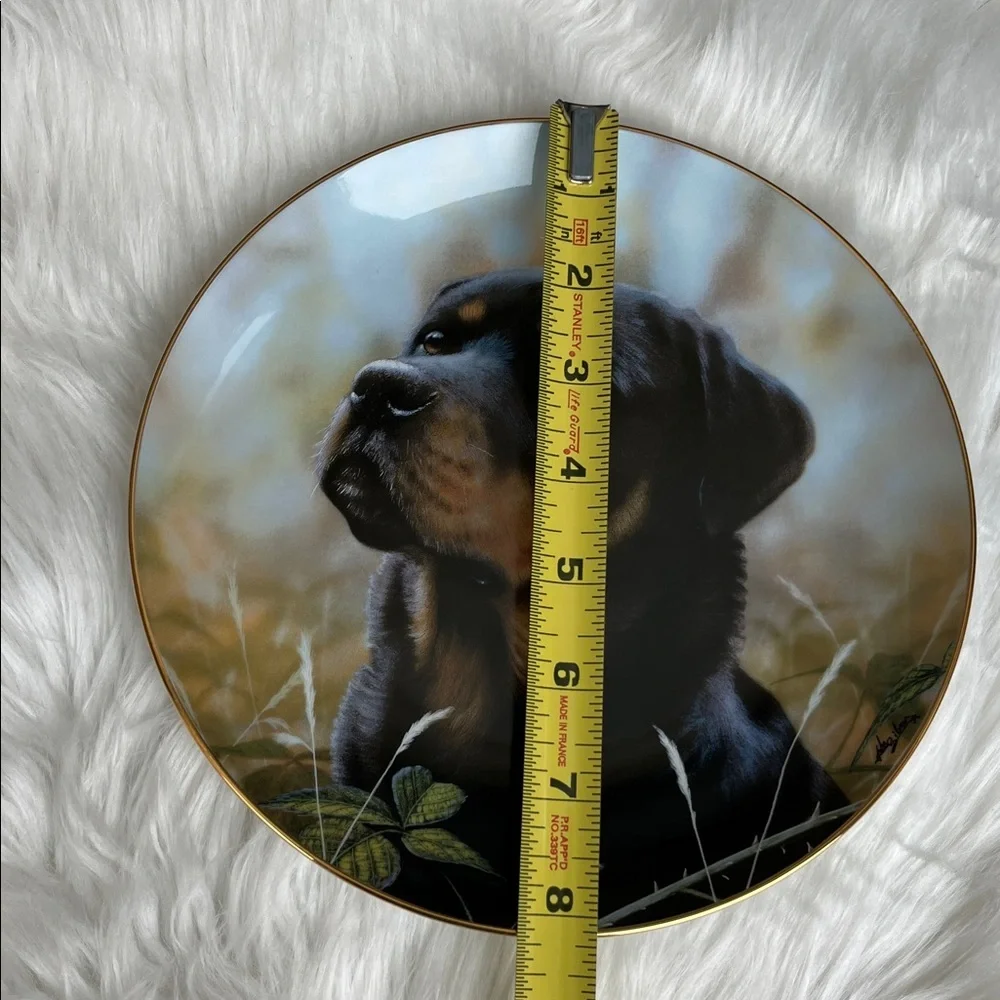 Danbury Mint Rottweiler Plate Decorative Limited Edition - Picture 6 of 8